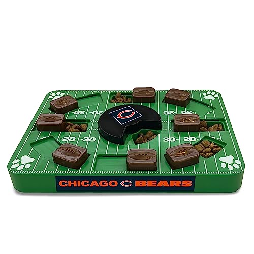 Pets First NFL Chicago Bears Puzzle Toy, Puzzle Treat Dog Toy, Interactive Dog Treat Toy, Dog Puzzle - color: CHICAGO BEARS, size: Standard