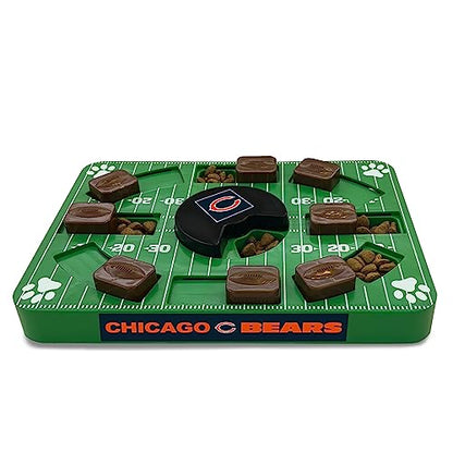 Pets First NFL Chicago Bears Puzzle Toy, Puzzle Treat Dog Toy, Interactive Dog Treat Toy, Dog Puzzle - color: CHICAGO BEARS, size: Standard