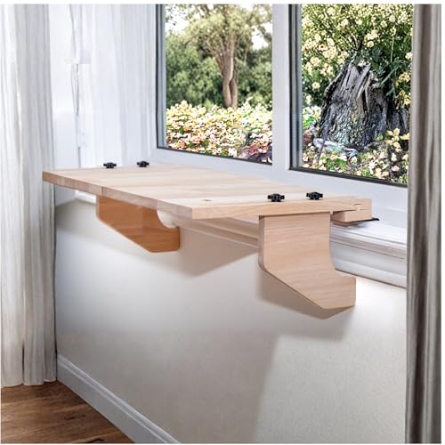 Original SillMate Window Plant Shelf, 21.25" Sill Shelf for Plants - Verify Sizing First - Cat Perch - Renter Friendly No Drilling/Damage - Sill Extender for Plants - Window Table - size: Medium