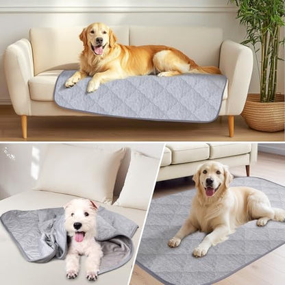 Premium Cooling Dog Blanket,Ultra-Soft & Lightweight Reversible Throw for Dogs,Washable Pet Throw Blanket with Q-MAX>0.4 for Summer,Couch Protector & Dog Bed Cover & Reusable & Built-in Strap 30x40 IN - size: M "30x40"