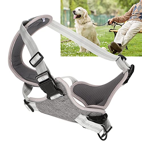 Adjustable No Pull Dog Harness, Reflective Vest Harness for Medium Large Dogs, Padded Chest and Back Support with Quick Lock Buckle, Outdoor Walking Harness for Night (XL) - size: XL