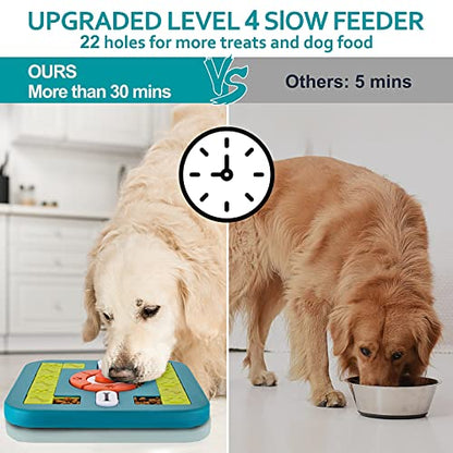Dog Puzzle Toys, Treat Dispensing Dog Enrichment Toys for IQ Training and Brain Stimulation, Interactive Mentally Stimulating Toys as Gifts for Puppies, Cats, Dogs (M-Level 3) - color: M-Level 3