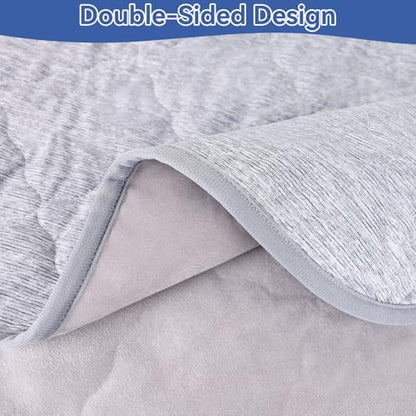 Premium Cooling Dog Blanket,Ultra-Soft & Lightweight Reversible Throw for Dogs,Washable Pet Throw Blanket with Q-MAX>0.4 for Summer,Couch Protector & Dog Bed Cover & Reusable & Built-in Strap 40x60 IN - size: L"40x60"
