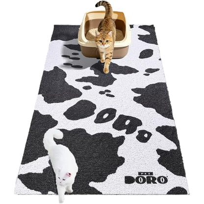 Doro Large Cat Litter Mat XL 47x23 Inch, Cat Litter Rug for Litter Tracking Control, Extra Large Litter Mat Cat Litter Mat Waterproof Non-Slip Cat Box Mat, Thick Litter Trapping Mat for Cat Litter Box - size: 47x23 inch
