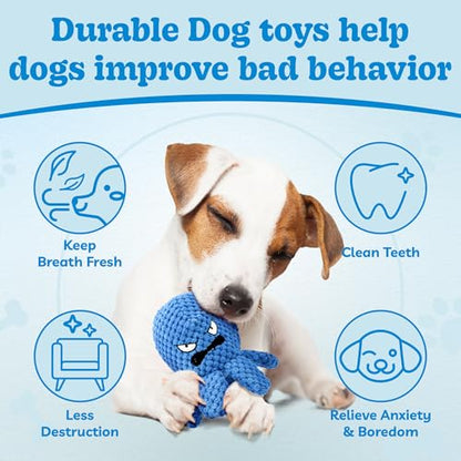 Interactive Dog Toys Octopus, 4 Pack Squeaky Hide And Seek Large Dog Toys to Keep Them Busy, Tough Plush Chew Toy, Tug of War Doggie Toy for Small,Medium and Large Breeds, Puppy Toys Puzzle - color: 4 Pack Octopus