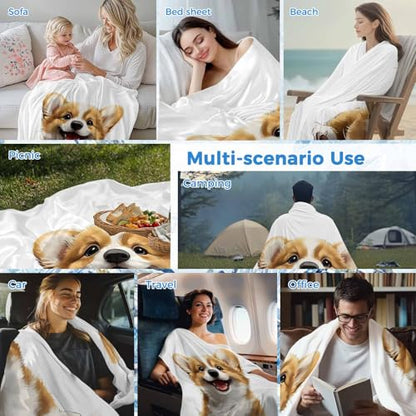 Summer Cooling Blankets for Hot Sleepers - Cute Puppy Pet Dog Blanket Thin Lightweight Breathable Soft Throws for Bed Couch Sofa Pet Animal Dogs Decor,30x40IN - size: 30x40IN