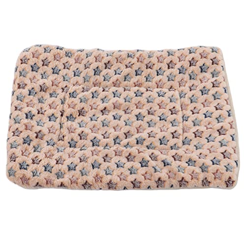 Warm Dog Blanket for Winter | Soft Flannel & Fleece Pet Bed Mat | Cozy Sleeping Blanket for Dogs/Cats/Small Pets | Machine Washable, Portable (M Size 55 * 42CM) - size: M size 55*42CM