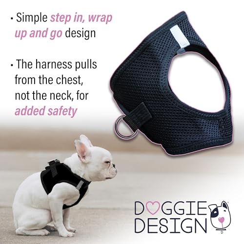 Choke Free Reflective Step in Ultra Harness - Black American River (XS) - color: Black, size: X-Small