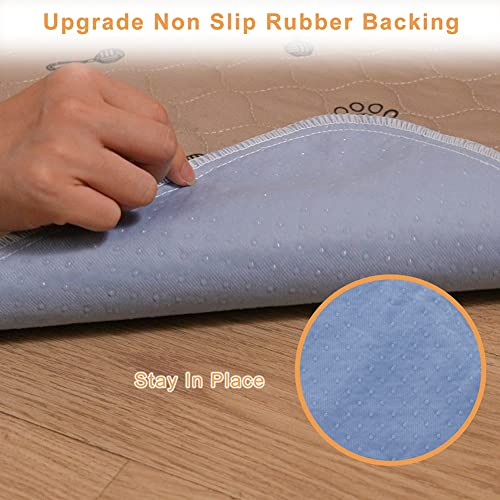 Peepeego 48x96 Extra Large Dog Pad Washable and Free Dog Comb, Reusable Pee Pad with Fast Absorbent, Waterproof, Premium Non Slip Pet Carpet for Hallway - size: 48x96 Inch (Pack of 1)