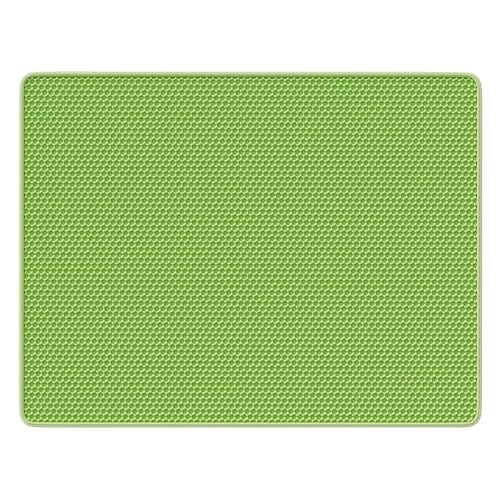 Foldable Pet Litter Mat with Textured Top Keeps Litter Contained and is Kind on Nails Control Pad - color: Green
