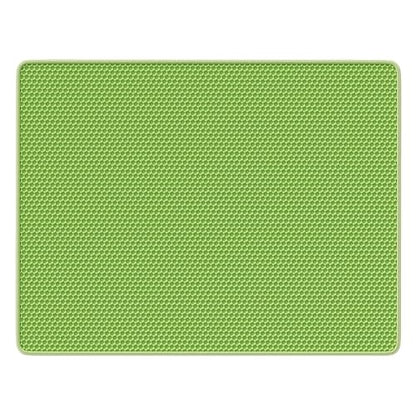 Foldable Pet Litter Mat with Textured Top Keeps Litter Contained and is Kind on Nails Control Pad - color: Green