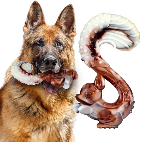 Indestructible Dog Toys for Aggressive Chewers, Tough and Durable Chew Toys for Large Medium Dogs, Interactive Dog Chew Toys to Keep Them Busy (B Squirrel) - color: B Squirrel