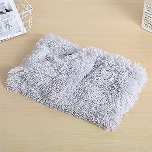 Pet Faux Fur Calming Blanket Soft Dog Cat Protector with Two-Side Fur, Thick Shaggy Bed Throws Pet Blankets Soft Fuzzy Microfibe Cat Throw Bed Couch Washable 22"x14" Inch Light Grey - color: Light Grey, size: 22"x14" Inch