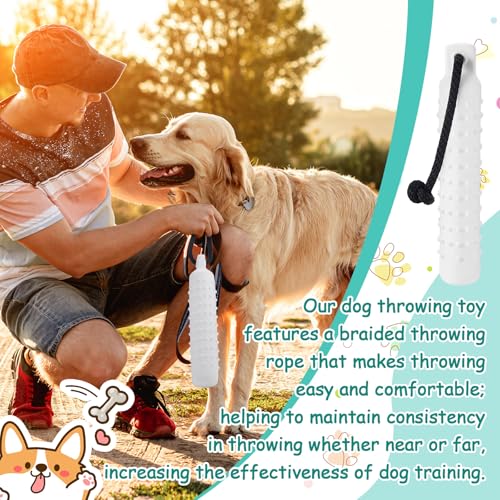 Blueweenly 4 Pcs Dog Bumper Toy for Water Retrieving Plastic Puppy Training Dummy Dog Float Toy Lightweight for Float on The Water Pool Outdoor Training Hunting Fetching (Pure White) - color: Pure White