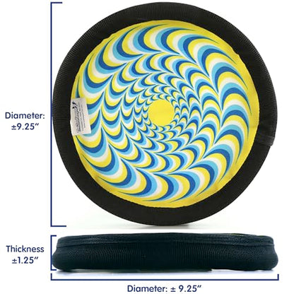 The ZooKeeper ZooBee Flying Disc Dog Toy – Soft & Durable Toss Disc for Indoor & Outdoor Play, Water Fetch & Pool Fun, Floats – Safe on Teeth – Dog Vision Friendly – Lightweight & Easy to Throw, Blue - color: Yellow