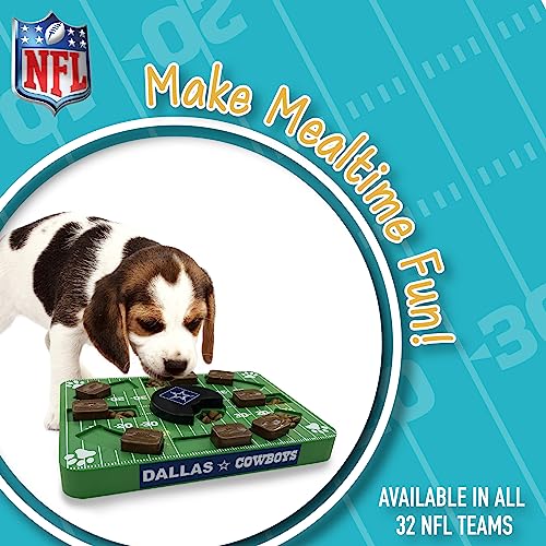 Pets First NFL Dallas Cowboys Puzzle Toy, Puzzle Treat Dog Toy, Interactive Dog Treat Toy, Dog Puzzle - color: DALLAS COWBOYS, size: Standard