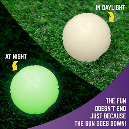 Chew King Dog Fetch Balls and Glowing Balls for Medium Breeds