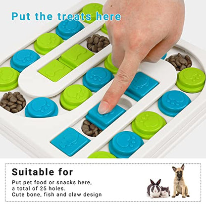 DR CATCH Dog Puzzle Toys,Dogs Food Puzzle Feeder Toys for IQ Training & Mental Enrichment,Dog Treat Puzzle