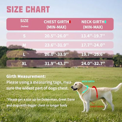AUROTH Dog Harness and Leash Set, Soft Padded Service Dog Vest with 5.25FT Dog Leash, No Choke, Easy On Pet Vest, Adjustable Reflective No Pull Dog Harness Small Sized Dog, Easy Walking and Training - color: Pink, size: Small