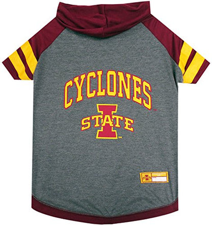 Iowa State Hoodie Tee Shirt - color: Iowa State Cyclones, size: X-Small