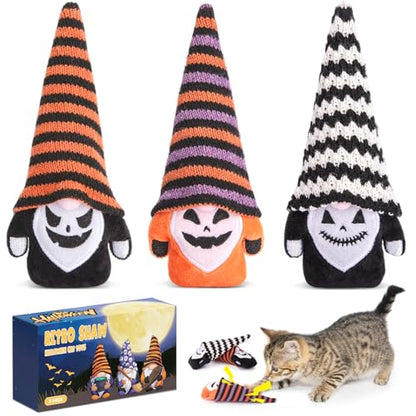 Retro Shaw Cat Toys Gnomes, 3 Pack, Catnip Toys for Indoor Cats Kitty Kicker Chew, Safe Teeth Cleaning Interactive Kitten Toy for All Pet Breeds, 6.7 Inches - size: 6.7 Inches
