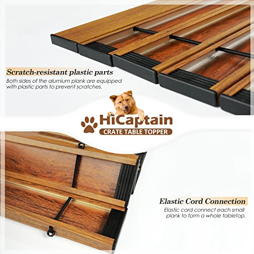 Pet Crate Table Topper – Foldable Wire Dog Kennel Topper Custom Pet Crate Table (L, for 42 inch Crate)