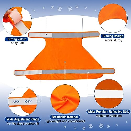 Blaze Orange Dog Vest High Visibility Outdoor Dog Safety Vest,Dog Hunting Vest Reflective Dog Vest Make Your Dog More Visible and Safe in Hunting Season or for Dog Night Walking,Activities - size: XL