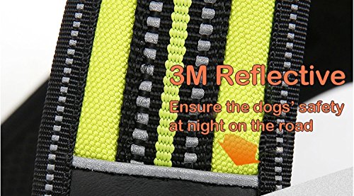 SGODA No Pull Dog Harness with Handle, Reflective, X-Large, Green - color: Green, size: X-Large Chest 32-42"