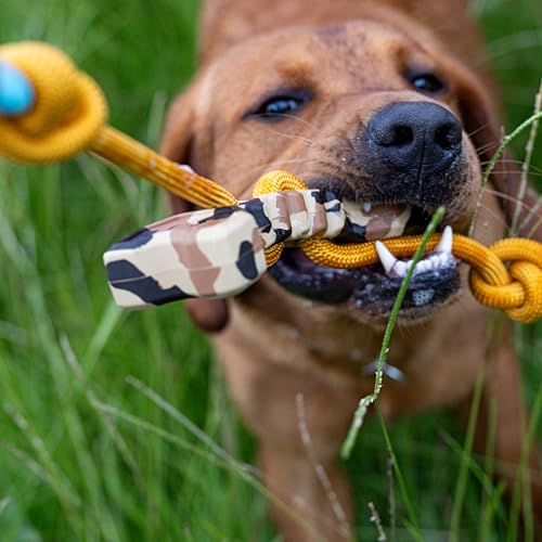 Browning Pet Training Tools, Durable Dog Toys for Tug and Fetch, Bone Tugger (Camo), One Size - color: Bone Tugger (Camo)