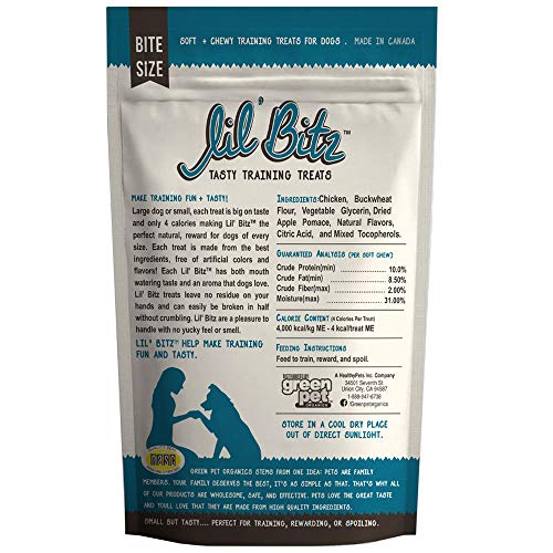 Soft & Chewy Training Treats for Dogs, Bite Size Reward Treats for Training & Positive Reinforcement, Grain Free Treats Made with Real Chicken, Flame Roasted Chicken Flavor, 12 Pack (4 oz Each) - size: 4 Ounce (Pack of 12)