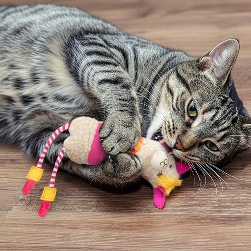 SmartyKat Leggy Llama Catnip Crinkly Plush Kicker Cat Toy, Soft Floppy Body for Wrestling & Bunny Kicks for Cats & Kittens - style: Leggy Llama