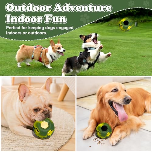 5-in-1 Frozen Dog Enrichment Toys,Interactive Dog Toys with DIY Freezable Fillable Mold,Natural Rubber,Dishwasher Safe（Small） - color: Green, size: Small