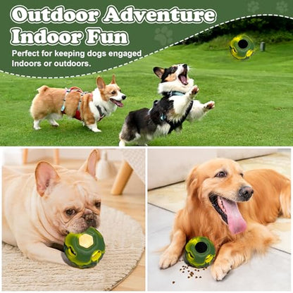 5-in-1 Frozen Dog Enrichment Toys,Interactive Dog Toys with DIY Freezable Fillable Mold,Natural Rubber,Dishwasher Safe（Small） - color: Green, size: Small