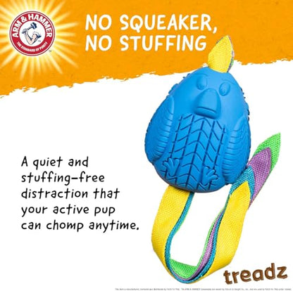 Arm and Hammer for Pets Super Treadz Large Rooster Dental Chew Toy for Dogs - Reduces Plaque and Tartar Without Brushing, Baking Soda Infused, Dishwasher Safe, Dogs Up to 35 Lbs - 2 Pack - size: Large (Pack of 2), style: Rooster