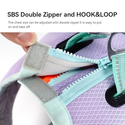 SGODA Dog Cooling Vest Harness Cooler Jacket Purple XX-Small - color: Purple, size: Xx-small Chest 12-14"