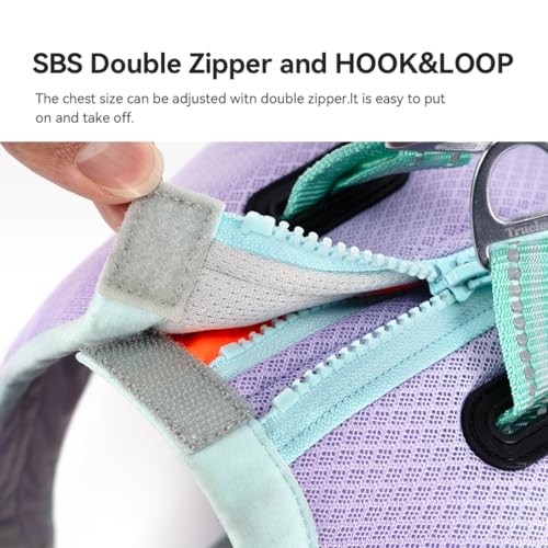 SGODA Dog Cooling Vest Harness Cooler Jacket Purple Medium - color: Purple, size: Medium Chest 20.5-24"
