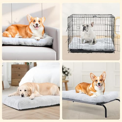 Amazon Basics Small Dog Bed for Crate, Washable Small Dog Mat for Pet Kennel, Anti-Slip, 30x19x3 Inches - size: S-30"×19"×3"