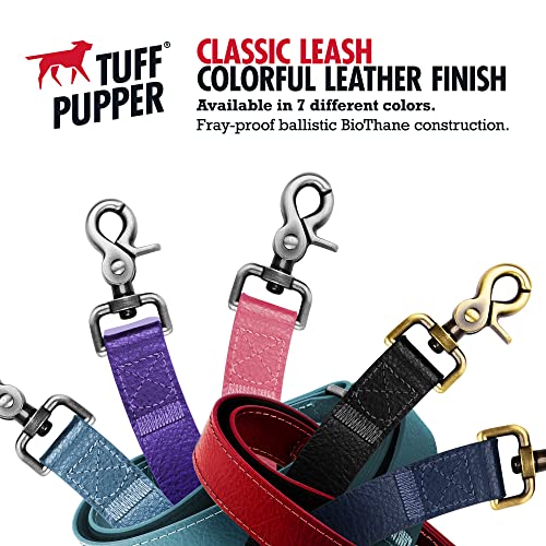 Tuff Pupper Classic 6 Foot Heavy Duty Dog Leash | 10x Stronger Than Leather | 100% Waterproof & Odor Proof Dog Leash | Tough Rust-Proof All Metal Hardware - color: Midnight Blue