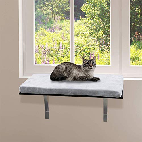 Jerry & Maggie - Cat Pad with Window Perch Self Heating Cat Mat Cozy Comfortable Machine Washable Pet Heating Pad - color: Cat bed mat