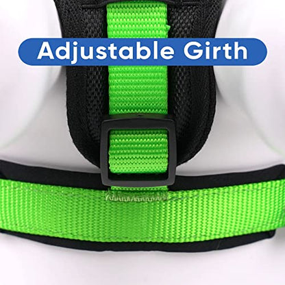 Pawtitas Reflective Padded Dog Harness for X-Small Dogs – Adjustable Puppy Step-in Vest | Fits Chest 14–18 in | No Pull Training Harness | XS | Green - color: Green, size: X-Small (Pack of 1)