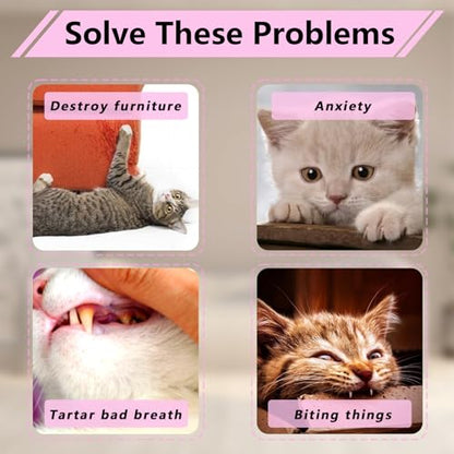 3 Pack Cat Pillows Toys, Soft Catnip Toy, Cat Chew Toy Exercise Kicker for Indoor Cats Kittens Kitty (Pink&Blue&Gray) - color: Pink&Blue&Gray