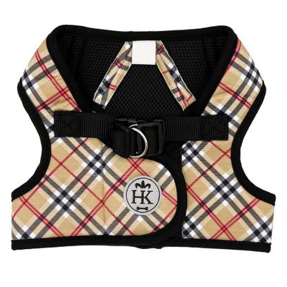 Huxley & Kent Hudson Walking & Training Harness - High Street Plaid (Extra-Small, 6-10lbs) - Easy Control Step-in Mesh Vest Harness with Reflective Strips for Safety - H&K - color: High Street Plaid, size: Extra-Small