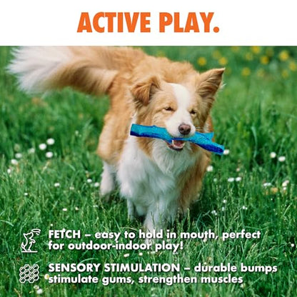 Max Fusion with Nike Grind, Dog Sticks, Arlee Twiggy Dog Toy, Chew Toy for Play, Fetch, Tug, L - color: Tie Dye Purple/Blue Twiggy, size: Large