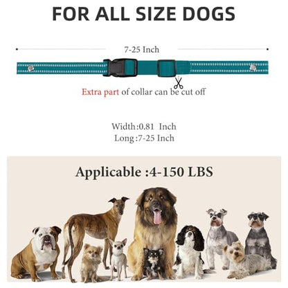 Collar Replacement Strap, Reflective Replacement Nylon Collar Strap Dog GPS Training Bark Receiver Collars, Durable Adjustable E Collar Straps for Small Medium Large Dogs, Green - color: Green