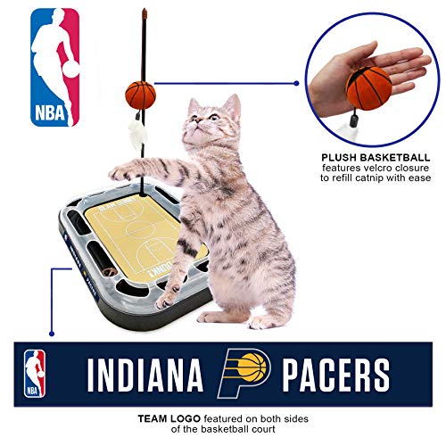 Indiana Pacers Basketball Cat Scratcher Toy - color: Indiana Pacers