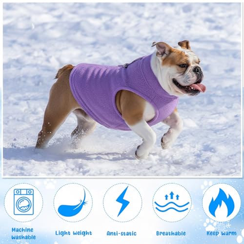 Reginary 10 Pack X-Large Dog Sweaters Fleece Pet Dog Clothes with Leash Ring Soft Warm Winter Puppy Plaid Shirt(Stylish) - size: X-Large,11-15.4 lb, style: Stylish