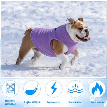 Reginary 10 Pack X-Large Dog Sweaters Fleece Pet Dog Clothes with Leash Ring Soft Warm Winter Puppy Plaid Shirt(Stylish) - size: X-Large,11-15.4 lb, style: Stylish