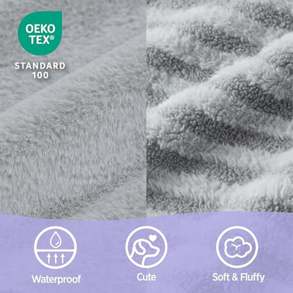 LE SURE Cute Dog Beds Large Sized Dog, Orthopedic Waterproof Large Pet Bed with Sides, High Back Non-Slip Bottom and Egg-Crate Foam Pet Couch Sofa with Washable Removable Cover, Grey - color: Grey, size: 35.0"l X 25.0"w X 7"th