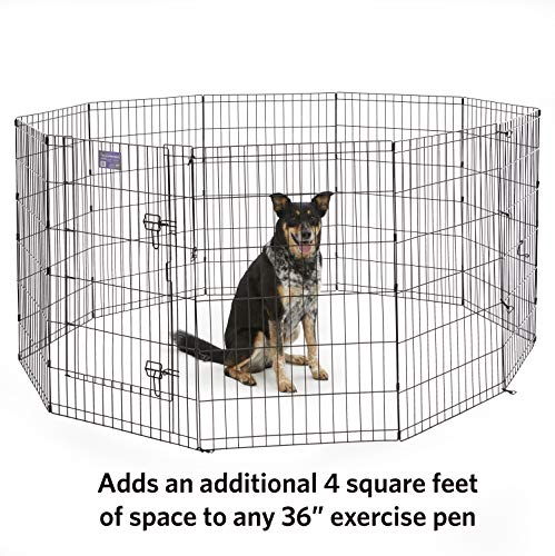 MidWest Homes for Pets Add-on Panel, 36 Inch - color: Black, size: 36H-Inch Pen Extension Panel