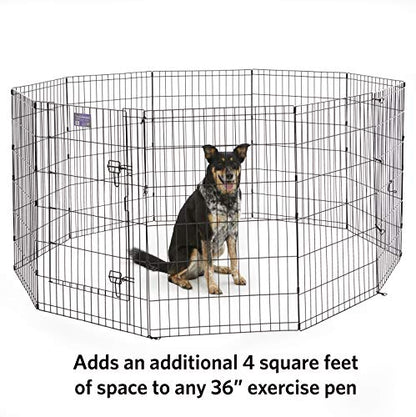 MidWest Homes for Pets Add-on Panel, 36 Inch - color: Black, size: 36H-Inch Pen Extension Panel